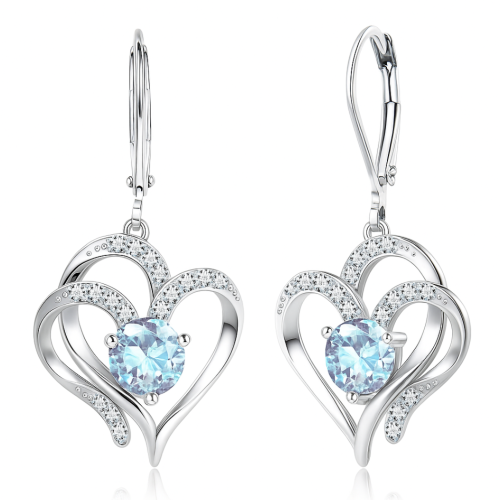 Crystal Embrace Heart Earrings
