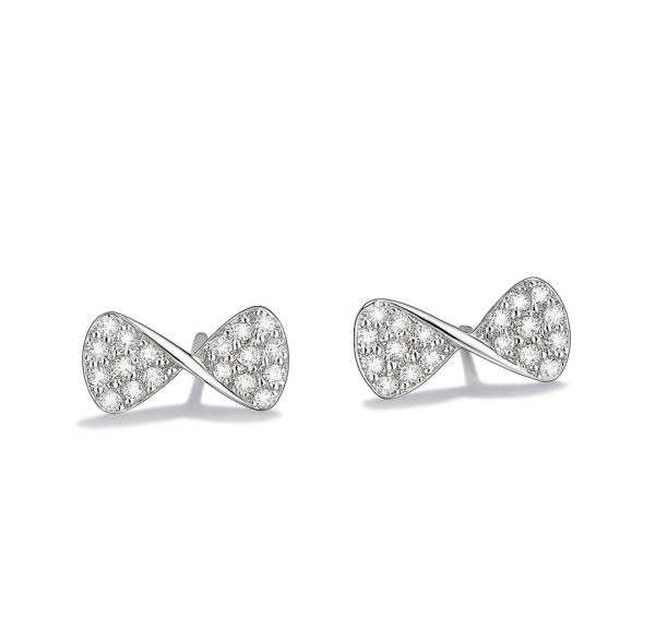 Twinkle Bow Stud Earrings