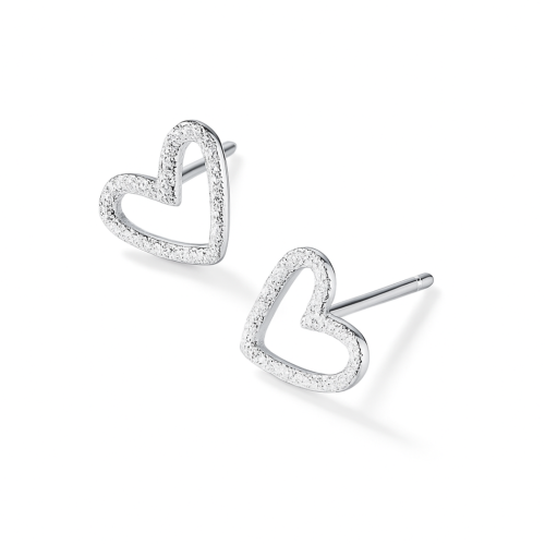 Whispering Hearts Stud Earrings
