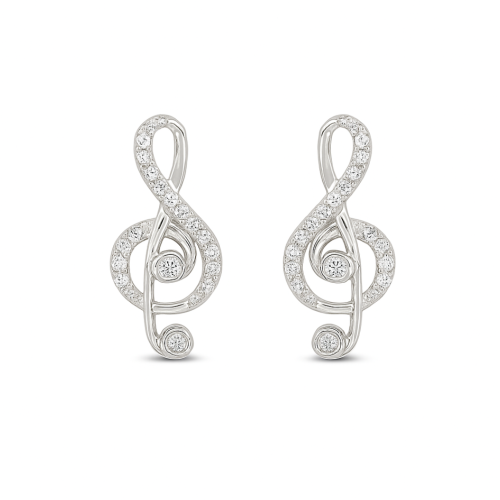 Melody Spark Treble Earrings