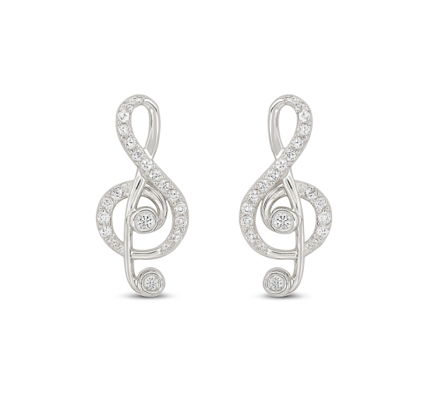 Melody Spark Treble Earrings
