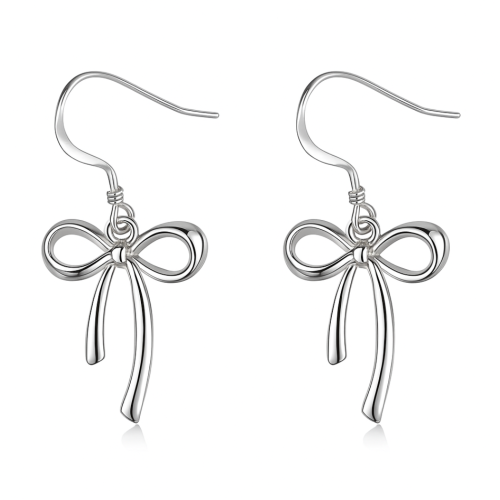 Graceful Ribbon Drop Earrings