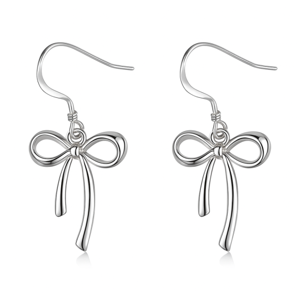 Graceful Ribbon Drop Earrings